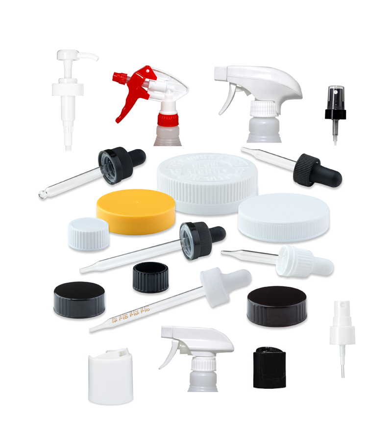 Many different types of container closures that provide a secure seal with various dispensing options.